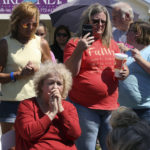 
              CORRECTS PROTESTERS ARE ANTI-ABORTION PROTESTERS - Members of Pro-Life WacoPro gather outside the Planned Parenthood Clinic, Friday, June 24, 2022, in Waco, Texas for a rally that included expressing their views on the Supreme Court's decision to overturn Roe v. Wade. The Supreme Court has ended constitutional protections for abortion that had been in place nearly 50 years in a decision by its conservative majority to overturn Roe v. Wade. Friday's outcome is expected to lead to abortion bans in roughly half the states. (Rod Aydelotte/Waco Tribune-Herald via AP)
            