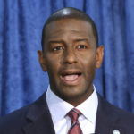 
              FILE - In this Nov. 10, 2018 file photo, Andrew Gillum, then-Democratic candidate for governor, speaks at a news conference in Tallahassee, Fla. Gillum, the 2018 Democratic nominee for Florida governor, is facing 21 federal charges related to a scheme to seek donations and funnel a portion of them back to him through third parties. The U.S. attorney's office announced the indictment Wednesday, June 22, 2022.  (AP Photo/Steve Cannon, File)
            