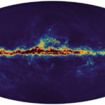 
              This map shows the interstellar dust that fills the Milky Way. The dark regions in the centre of the Galactic plane in black are the regions with a lot of interstellar dust fading to the yellow as the amount of dust decreases.The dark blue regions above and below the Galactic plane are regions where there is little dust. (ESA Handout via AP)
            