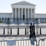 
              Security works outside of the Supreme Court, Thursday, June 30, 2022, in Washington. (AP Photo/Jacquelyn Martin)
            