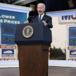 
              President Joe Biden speaks about gas prices in the South Court Auditorium on the White House campus, Wednesday, June 22, 2022, in Washington. (AP Photo/Evan Vucci)
            