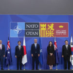 
              Australia's Prime Minister Anthony Albanese, Japan's Prime Minister Fumio Kishida, NATO Secretary General Jens Stoltenberg, New Zealand's Prime Minister Jacinda Ardern and South Korea's President Yoon Suk Yeol, from left, pose for media in a group photo of Indo-Pacific partners nations during the NATO summit in Madrid, Spain, on Wednesday, June 29, 2022. North Atlantic Treaty Organization heads of state will meet for a NATO summit in Madrid from Tuesday through Thursday. (AP Photo/Manu Fernandez)
            