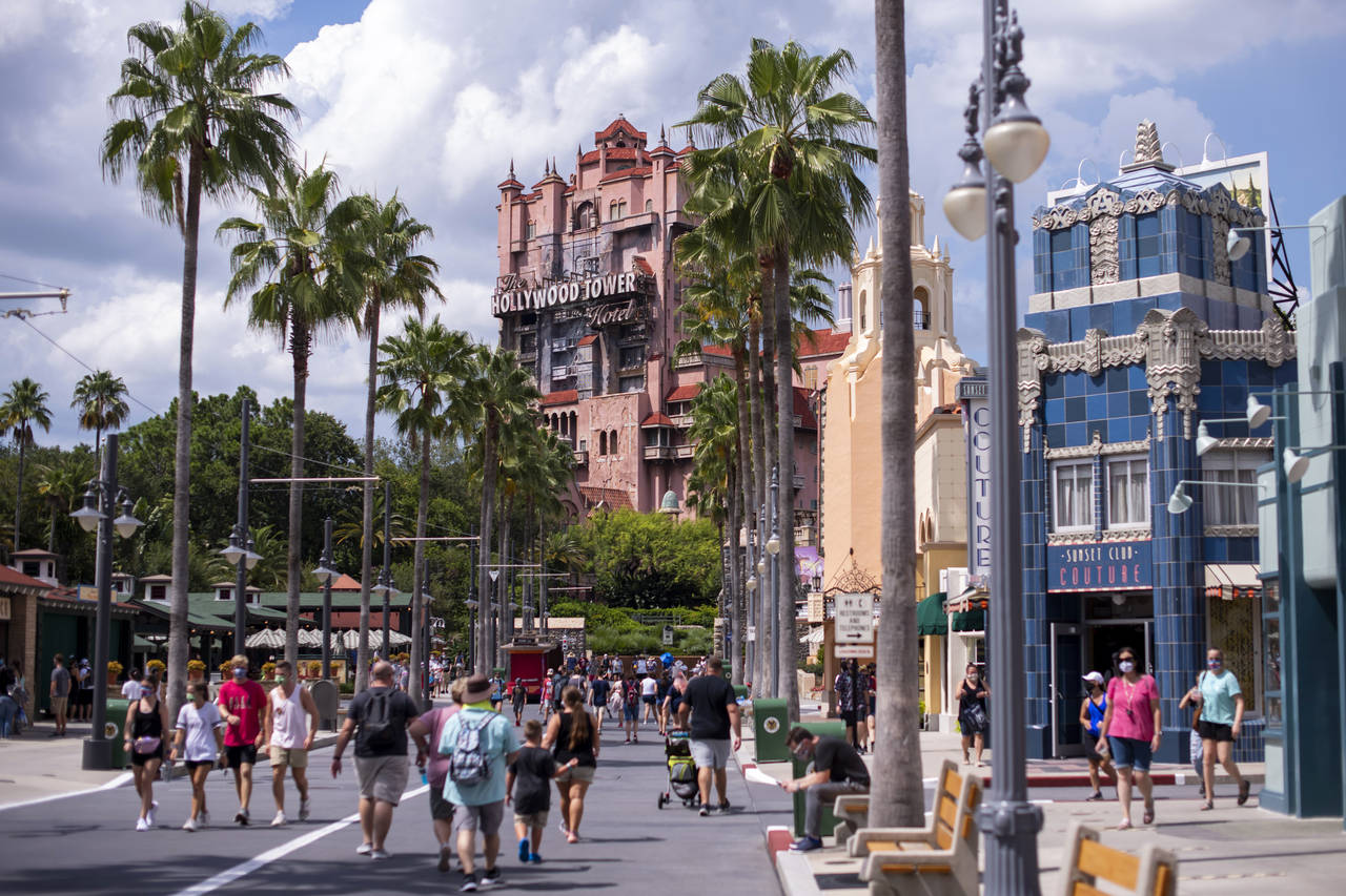 The Twilight Zone Tower of Terror is seen at Walt Disney World Resort's Hollywood Studios on Aug. 7...