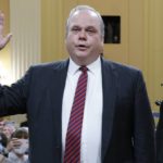 
              Former Fox News politics editor Chris Stirewalt is sworn in as a hearing by the House select committee investigating the Jan. 6 attack on the U.S. Capitol continues, Monday, June 13, 2022 on Capitol Hill in Washington.  (Jonathan Ernst/Pool via AP)
            
