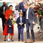 
              Britain's Kate, Duchess of Cambridge, Prince William, Prince George and Princess Charlotte during their visit to Cardiff Castle to meet performers and crew involved in the special Platinum Jubilee Celebration Concert taking place in the castle grounds later in the afternoon, Saturday June 4, 2022, on the third of four days of celebrations to mark the Platinum Jubilee. The events over a long holiday weekend in the U.K. are meant to celebrate the monarch’s 70 years of service. (Ben Birchall/PA via AP)
            
