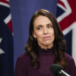 
              New Zealand Prime Minister Jacinda Ardern reacts during a joint press conference with Australian Prime Minister Anthony Albanese in Sydney, Australia, Friday, June 10, 2022. Ardern is on a two-day visit to Australia. (AP Photo/Mark Baker)
            