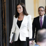 
              Cassidy Hutchinson, former aide to Trump White House chief of staff Mark Meadows, arrives to testify as the House select committee investigating the Jan. 6 attack on the U.S. Capitol holds a hearing at the Capitol in Washington, Tuesday, June 28, 2022. (AP Photo/J. Scott Applewhite)
            