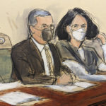 
              In this courtroom sketch, Ghislaine Maxwell, right, is seated beside her attorney, Christian Everdell, as they watch the prosecutor speak during her sentencing, Tuesday, June 28, 2022, in New York. Maxwell faces the likelihood of years in prison when she is sentenced for helping the wealthy financier Jeffrey Epstein sexually abuse underage girls. (AP Photo/Elizabeth Williams)
            