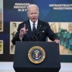 
              President Joe Biden speaks about gas prices in the South Court Auditorium on the White House campus, Wednesday, June 22, 2022, in Washington. (AP Photo/Evan Vucci)
            