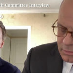
              In this image from video released by the House Select Committee, an exhibit shows Bill Stepien, former Trump campaign manager, left, during a video interview to the House select committee investigating the Jan. 6 attack on the U.S. Capitol at the hearing Monday, June 13, 2022, on Capitol Hill in Washington. (House Select Committee via AP)
            