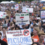 
              People participate in the second March for Our Lives rally in support of gun control Saturday, June 11, 2022, in Washington. The rally is a successor to the 2018 march organized by student protestors after the mass shooting at a high school in Parkland, Fla. (AP Photo/Jose Luis Magana)
            