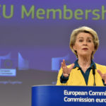 
              FILE - European Commission President Ursula von der Leyen speaks during a media conference after a meeting of the College of Commissioners at EU headquarters in Brussels, Friday, June 17, 2022. European Union and Ukrainian leaders said they expected Ukraine to become a candidate for EU membership during a two-day summit starting Thursday June 23, 2022, a step seen as recognition of the war-ravaged country's courage in fighting Russia but which carries no guarantee of admission. (AP Photo/Geert Vanden Wijngaert, File)
            