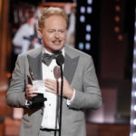 
              Jesse Tyler Ferguson accepts the award for best featured actor in a play for "Take Me Out" at the 75th annual Tony Awards on Sunday, June 12, 2022, at Radio City Music Hall in New York. (Photo by Charles Sykes/Invision/AP)
            