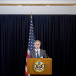 
              United States Secretary of State Antony Blinken speaks during a press conference during his official visit to Thailand, in Bangkok, Sunday, July 10, 2022. (Stefani Reynolds/Pool Photo via AP)
            