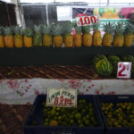 
              Fruits are displayed for sale at a market in Panama City, Wednesday, July 20, 2022. A third week of protests and highway blockades have begun to impact the supply of food and other items in parts of Panama. (AP Photo/Arnulfo Franco)
            