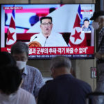 
              People watch a TV showing an image of North Korea leader Kim Jong Un, during a news program at the Seoul Railway Station in Seoul, South Korea, Thursday, July 28, 2022. Kim warned he's ready to use his nuclear weapons in potential military conflicts with the United States and South Korea, state media said, as he unleashed fiery rhetoric against rivals he says are pushing the Korean Peninsula to the brink of war. (AP Photo/Ahn Young-joon)
            