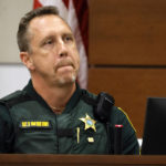 
              FILE - Broward Sheriff's Office Sgt. Richard Van Der Eems describes the scene he encountered at the school after the mass shooting as he testifies during the penalty phase trial of Marjory Stoneman Douglas High School shooter Nikolas Cruz, Friday, July 22, 2022, at the Broward County Courthouse in Fort Lauderdale, Fla. (Mike Stocker/South Florida Sun-Sentinel via AP, Pool, File)
            