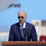 
              President Joe Biden speaks during an arrival ceremony after arriving at Ben Gurion Airport, Wednesday, July 13, 2022, in Tel Aviv. (AP Photo/Evan Vucci)
            