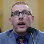 
              Stephen Ayres, who pleaded guilty last in June 2022 to disorderly and disruptive conduct in a restricted building, testifies as the House select committee investigating the Jan. 6 attack on the U.S. Capitol holds a hearing at the Capitol in Washington, Tuesday, July 12, 2022. (AP Photo/Jacquelyn Martin)
            