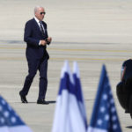
              U.S. President Joe Biden walks to Air Force One for his departure to Saudi Arabia from Ben Gurion airport in Lod near Tel Aviv, Israel Friday, July 15, 2022. (Abir Sultan/Pool Photo via AP)
            