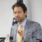 
              FILE - South Carolina Democratic nominee for governor Joe Cunningham holds a news conference to say he would veto any further restrictions on abortion if he becomes governor on June 27, 2022, in Columbia, S.C. Last month Cunningham, proposed not only term limits but also age limits for officeholders, saying it was time to end America’s “geriatric oligarchy” of politicians who are staying “in office way past their prime." (AP Photo/Jeffrey Collins, File)
            