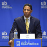 
              FILE - Prosecutor candidate, defense attorney Ivan Bates participates in a debate held at the University of Baltimore, in Baltimore, on June 7, 2018. Marilyn Mosby, a high-profile prosecutor who aligned herself with criminal justice reformers but ended up with legal problems of her own, has lost the July 2022 Democratic primary for Baltimore state's attorney to Bates. (Lloyd Fox/The Baltimore Sun via AP, File)
            