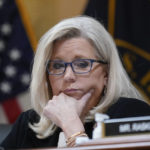 
              Vice Chair Liz Cheney, R-Wyo., listens as the House select committee investigating the Jan. 6 attack on the U.S. Capitol holds a hearing at the Capitol in Washington, Tuesday, July 12, 2022. (AP Photo/J. Scott Applewhite)
            