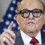 
              FILE - Former Mayor of New York Rudy Giuliani, a lawyer for President Donald Trump, speaks during a news conference at the Republican National Committee headquarters, Thursday Nov. 19, 2020, in Washington. The Georgia prosecutor investigating the conduct of former President Donald Trump and his allies after the 2020 election is trying to compel U.S. Sen. Lindsey Graham and former New York Mayor Giuliani to testify before a special grand jury. Fulton County District Attorney Fani Willis on Tuesday, July 5, 2022, filed petitions with the judge overseeing the special grand jury. (AP Photo/Jacquelyn Martin, File)
            
