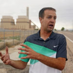 
              Trevor Johnson speaks during an interview Wednesday, June 22, 2022, in Delta, Utah. Developers in rural Utah who want to create big underground caverns to store hydrogen fuel won a $504 million loan guarantee this spring. "People are fine with the concept and the idea of it being built," Johnson, one of the GOP primary winners said. (AP Photo/Rick Bowmer)
            