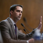 
              FILE - Sen. Tom Cotton, R-Ark., questions Steven Dettelbach, President Joe Biden's pick to head the Bureau of Alcohol, Tobacco, Firearms, and Explosives, as he testifies before the Senate Judiciary Committee during his confirmation hearing, at the Capitol in Washington, May 25, 2022. Republicans making increasingly overt moves toward a presidential run include Cotton, 45. (AP Photo/J. Scott Applewhite, File)
            