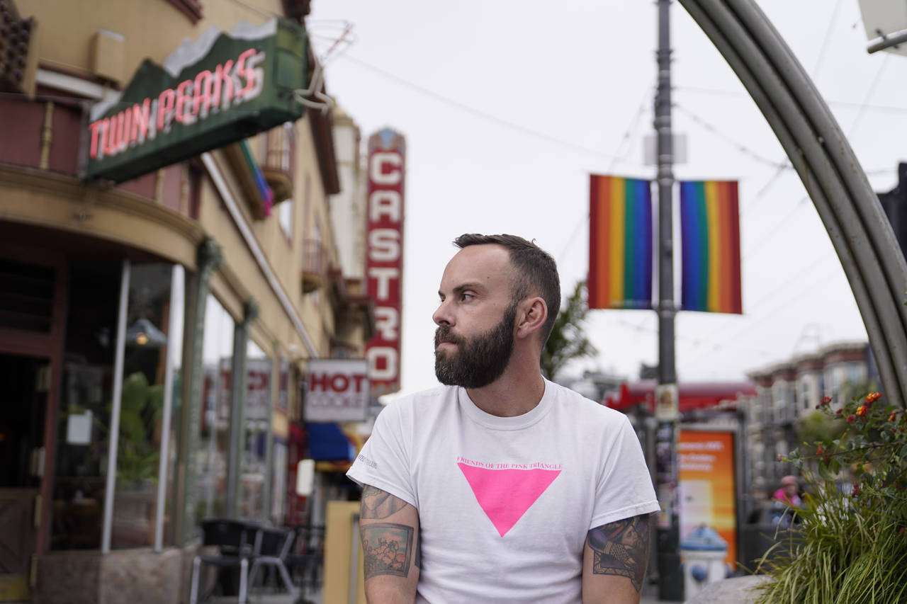 Tom Temprano poses in the Castro neighborhood of San Francisco, Thursday, July 28, 2022. Temprano w...