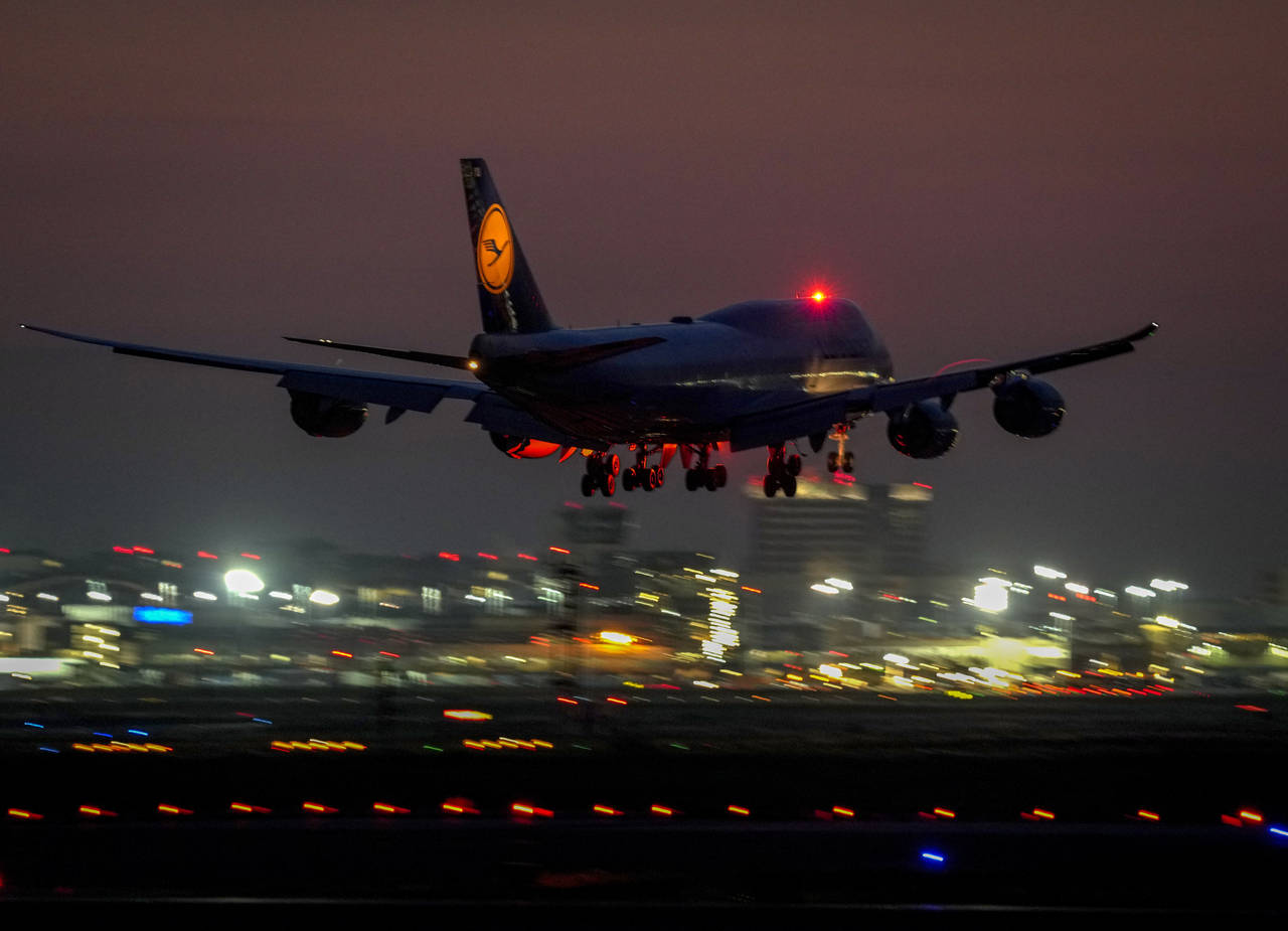 FILE --A Lufthansa Boeing 747 aircraft approaches the international airport in Frankfurt, Germany, ...