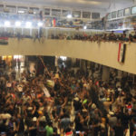 
              Iraqi protesters fill the Parliament building in Baghdad, Iraq, Saturday, July 30, 2022 as thousands of followers of an influential Shiite cleric breached the building for the second time in a week to protest the government formation efforts lead by Iran-backed groups.(AP Photo/Anmar Khalil)
            