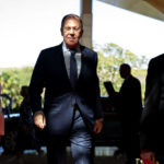 
              Russian's Foreign Minister Sergei Lavrov arrives at the G20 Foreign Ministers' Meeting in Nusa Dua on the Indonesian resort island of Bali Friday, July 8, 2022. (Stefani Reynolds/Pool Photo via AP)
            