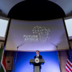 
              Secretary of State Antony Blinken gives a speech on the U.S. Africa Strategy at the University of Pretoria's Future Africa Campus in Pretoria, South Africa, Monday, Aug. 8, 2022. Blinken is on a ten day trip to Cambodia, Philippines, South Africa, Congo, and Rwanda. (AP Photo/Andrew Harnik, Pool)
            
