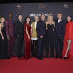 
              From left, Fabian Frankel, Milly Alcock, Steve Toussaint, Matt Smith, Olivia Cooke, Emma D'Arcy, Paddy Considine, Eve Best, Rhys Ifans, Emily Carey and Graham McTavish pose for photographers upon arrival for the premiere of the TV Series 'House of the Dragon' in London, Monday, Aug. 15, 2022. (Photo by Scott Garfitt/Invision/AP)
            