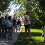 
              People wait in line to vote during the Republican primary election in Wilson, Wyo., Tuesday, Aug. 16, 2022. (AP Photo/Jae C. Hong)
            