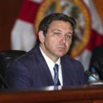 
              Florida Gov. Ron DeSantis chairs a cabinet meeting at the capitol in Tallahassee, Fla., Tuesday, Aug. 23, 2022. Gov. DeSantis is poised to learn the identity of his general election opponent on Tuesday as Democrats choose between a man who spent a lifetime in politics — much of it as a Republican — and a woman casting herself as “something new” as she seeks the energy of her party's resurgent base. (AP Photo/Gary McCullough)
            