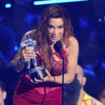 
              Anitta accepts the award for best latin for "Envolver" at the MTV Video Music Awards at the Prudential Center on Sunday, Aug. 28, 2022, in Newark, N.J. (Photo by Charles Sykes/Invision/AP)
            