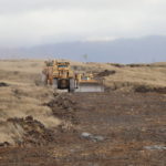 
              This photo provided by the Hawaii Department of Land and Natural Resources shows bulldozers in the area of a large wildfire on Thursday, Aug. 11, 2022, in a rural area of Hawaii's Big Island is not threatening any homes, but high winds and extremely dry conditions are making it difficult for crews to contain the blaze. (Hawaii Department of Land and Natural Resources via AP)
            