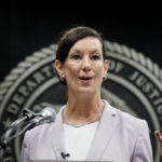 
              Colette Peters, director of the federal Bureau of Prisons, speaks after being sworn in at BOP headquarters in Washington, Tuesday, Aug. 2, 2022. (Evelyn Hockstein/Pool Photo via AP)
            