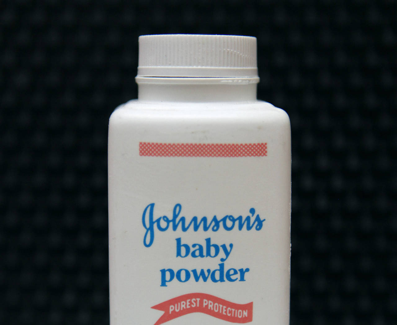 FILE - In this April 15, 2011 file photo, a bottle of Johnson's baby powder is displayed in San Fra...