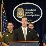 
              Anthony Salisbury, special agent in charge of Homeland Security Investigations Miami (HSI), speaks during a news conference at the Homeland Security Investigations Miami Field Office, Wednesday, Aug. 17, 2022, in Miami. HSI is working with other agencies to highlight efforts to crack down on a recent increase of firearms and ammunition smuggling to Haiti and other Caribbean nations. (AP Photo/Lynne Sladky)
            