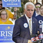 
              U.S. Rep Charlie Crist, D-Fla., speaks to the media before voting Tuesday, Aug. 23, 2022, in St. Petersburg, Fla. Crist is running for Florida Governor against Agriculture Commissioner Nikki Fried in the primary election. (AP Photo/Chris O'Meara)
            