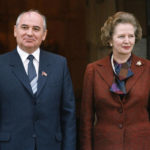 
              FILE - Soviet leader Mikhail Gorbachev, left, and Britain's Prime Minister Margaret Thatcher pose for a picture in London, Saturday, Dec. 15, 1984. Russian news agencies are reporting that former Soviet President Mikhail Gorbachev has died at 91. The Tass, RIA Novosti and Interfax news agencies cited the Central Clinical Hospital. (AP Photo/Gerald Penny, File)
            