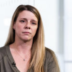 
              Gabby Petito's mother Nichole Schmidt speaks during an interview with The Associated Press, Monday, Aug. 1, 2022, in New York. The Gabby Petito Foundation is donating $100,000 to the Hotline. (AP Photo/Julia Nikhinson)
            