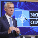 
              NATO Secretary General Jens Stoltenberg addresses a media conference after a meeting with Kosovo's Prime Minister Albin Kurti at NATO headquarters in Brussels, Wednesday, Aug. 17, 2022. (AP Photo/Olivier Matthys)
            