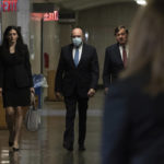 
              The Trump Organization's former Chief Financial Officer Allen Weisselberg arrives at court, Thursday, Aug. 18, 2022, in New York.  Weisselberg is charged with accepting more than $1.7 million in off-the-books compensation from the former president's company over several years, including untaxed perks like rent, car payments and school tuition.(AP Photo/Yuki Iwamura)
            