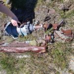 A recently revealed artifact at Mount St. Helens is believed to be the engine from the motorhome belonging to volunteer observer Gerry Martin, who died in the blast. (Matthew Mawhirter/US Forest Service)