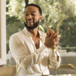 
              John Legend poses for a portrait on Monday, Aug. 15, 2022, in West Hollywood, Calif., to promote his latest double album "Legend." (Photo by Willy Sanjuan/Invision/AP)
            